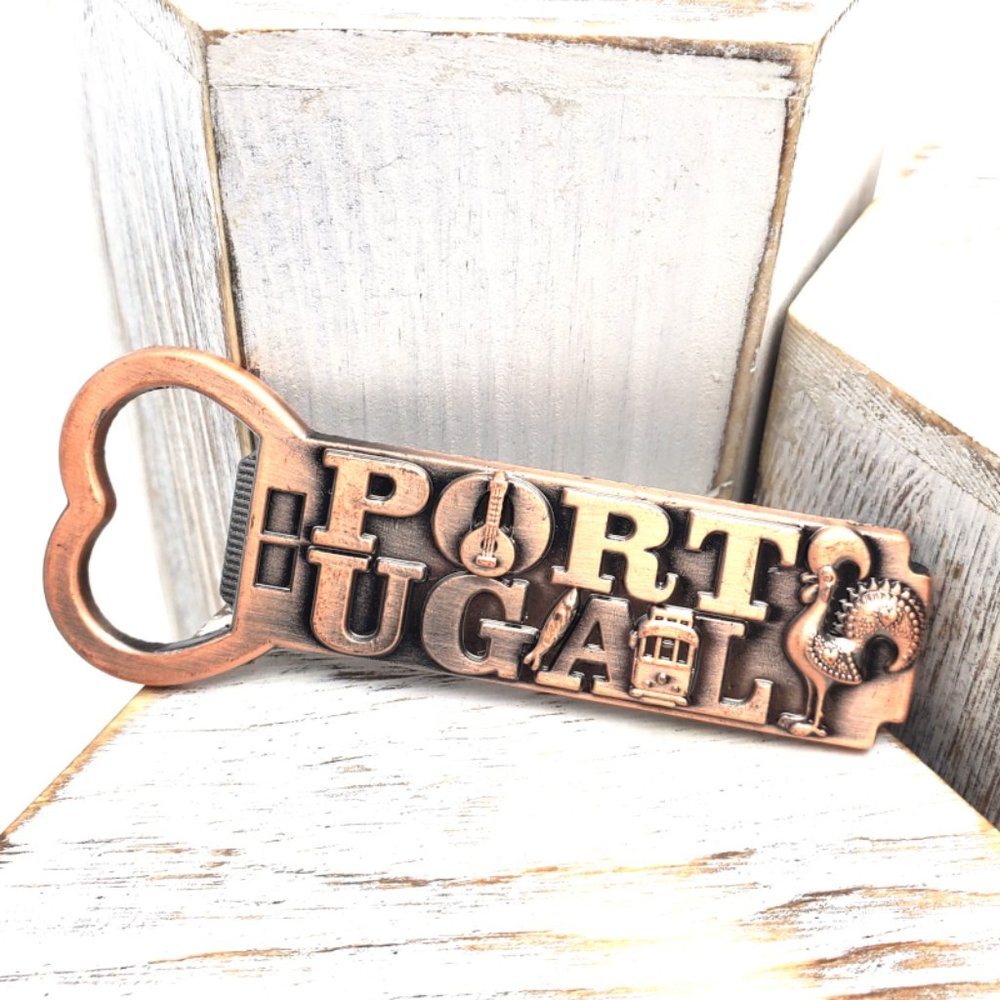 Small Portugal Bronze Bottle Opener Fridge Magnet Souvenir Barcelos Rooster 3D‎